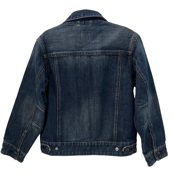 SIZE 8 Gap Kids Boys Girls Snap Front Denim Trucker Jacket - Picture 4 of 8